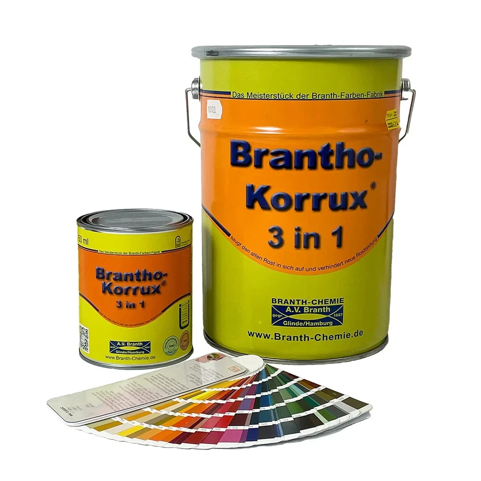 Brantho Korrux 3in1 Rostschutzfarbe - Primer, Rostschutz und Lack - 750ml und 5L - Bild 1 von 4