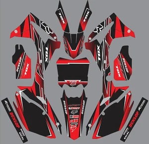 Graphics for Honda CRF450R CRF 450R 2013-2016 Red Black decals stickers - Picture 1 of 1