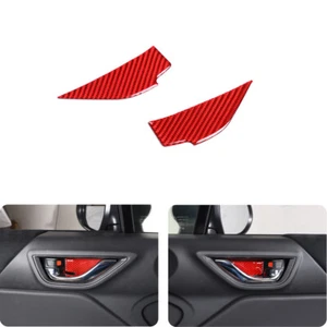 Adhesivo decorativo de fibra de carbono rojo para Subaru BRZ 2022 para puerta interior 2 piezas - Imagen 1 de 12