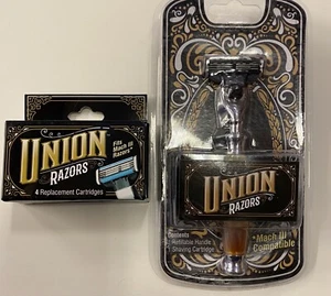 Maquinillas de afeitar Union (SS4RZ - MADERA) con 2 cartuchos de repuesto - Imagen 1 de 2