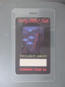 CSN backstage pass laminated Crosby Stills & Nash Daylight Again '82 AUTHENTIC - Picture 1 of 1