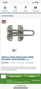 SMITH & LOCKE DOOR GUARD 106MM - Picture 1 of 3