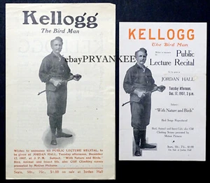 1907 Antique CHARLES KELLOGG / BIRD MAN Nature Singer VAUDEVILLE Boston Brochure - Picture 1 of 3