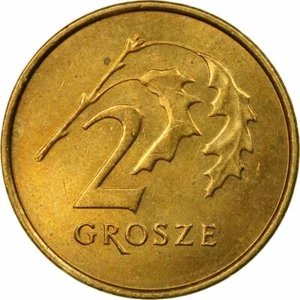Polish Coin 2 Grosze | Oak Leaf | Eagle | Poland | 1990 - 2014 - Picture 1 of 12
