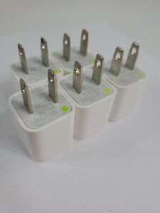 5PK OEM Apple Wall Charging Block A1265 - 5 PACK - NEW - FAST US SHIPPING