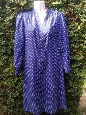 Vestido vintage Schrader Sports Petites rojo, blanco, azul talla M Foto 1 de 4