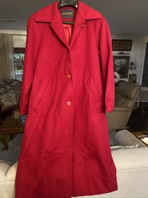 Gabardina Pendleton roja de colección 100 % lana merino talla 8P Foto 1 de 4