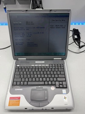 Used Working Retro Vintage HP Pressario 2200 Laptop Celeron M CPU 224MB RAM - Image 1 of 4