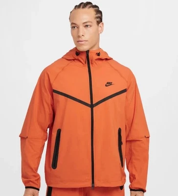 Nike Air Tech Tejido Cremallera Completa Chaqueta Cortavientos Naranja Hombres Talla L Nuevo HM7151-846 Foto 1 de 4