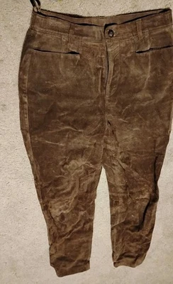 Genuine Sonoma Jean Co  Suede Leather Pants Womens Size 8 Brown Rodeo Western - Image 1 of 4