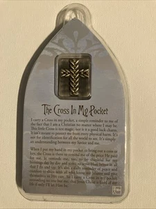 Das Kreuz in meiner Tasche "Fürchte dich nicht" religiöse Medaille Zinn versiegelt Amscan - Bild 1 von 5