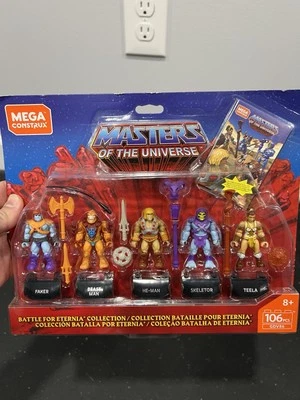 Masters of the Universe Mega Construx BATTLE FOR ETERNIA 5-PACK Figure Set MOTU - Image 1 of 4