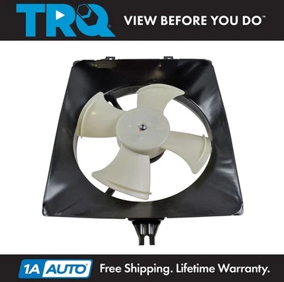 Conjunto de ventilador de refrigeración condensador de aire acondicionado TRQ para Acura CL 2002-2003 TL 2001-2003 Foto 1 de 4