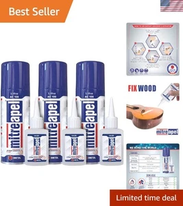 Instant Bond Super Glue & Activator - 5-12 Sec Cure, Versatile for All Materials - Picture 1 of 11