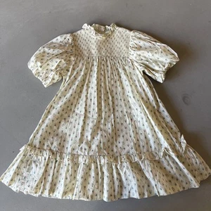 Janie And Jack Girls Size 10 Floral Dress With Puff Sleeves - Picture 1 of 4