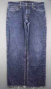 Men's 2011 Levi's 511 Slim Fit Jeans Dark Stretch Raw Hem Size 33x32 (Msr 33x24) - Picture 1 of 9
