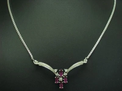 925 Argento Sterling Collier Con Vetro Ricoperto / Vero Argento/10,5g/43,5 CM - Immagine 1 di 3