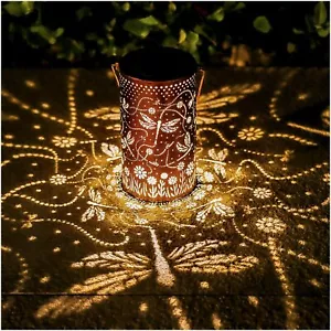 Dragonfly Solar Lanterns Outdoor Waterproof Hanging Solar Lights Dragonfly Gi... - Picture 1 of 9