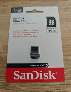 Mini Clé USB 3.1 Ultra Fit SANDISK 32Go Rapide 130 Mo/s - Photo 1/1