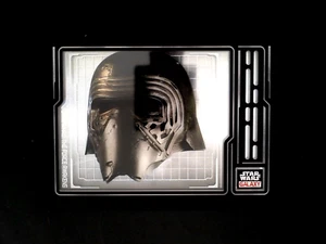 2024 Topps Chrome Star Wars Galaxy AS-9 KYLO REN HELMET ARMOR SHADOW BOX - Bild 1 von 2