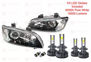 Projector Headlights Pair + Full LED Globes Set Holden Commodore VE Series 1 SSV - Picture 1 of 9