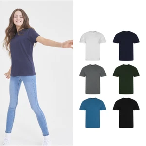 AWDis Ecologie Kids Cascade Organic Tee EA001J - Soft Cotton Short Sleeve Top - Picture 1 of 12