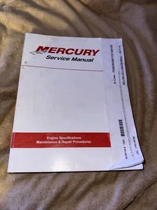 Mercury Marine service manual 90-86134-4 1291 Engine Specifications Repair 2005 - Picture 1 of 13