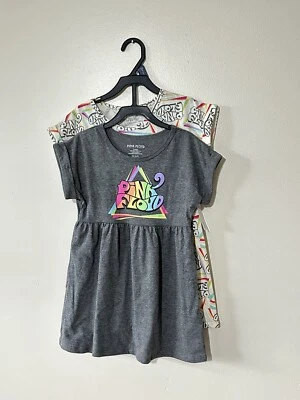 Lote de 2 vestidos de concierto Pink Floyd Band para niñas nuevo con etiquetas talla 4/5 XS Foto 1 de 3