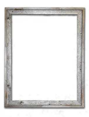 20x30 – 2" Wide Signature Reclaimed Rustic Barn Wood Open Frame No Glass or Back - Image 1 of 3