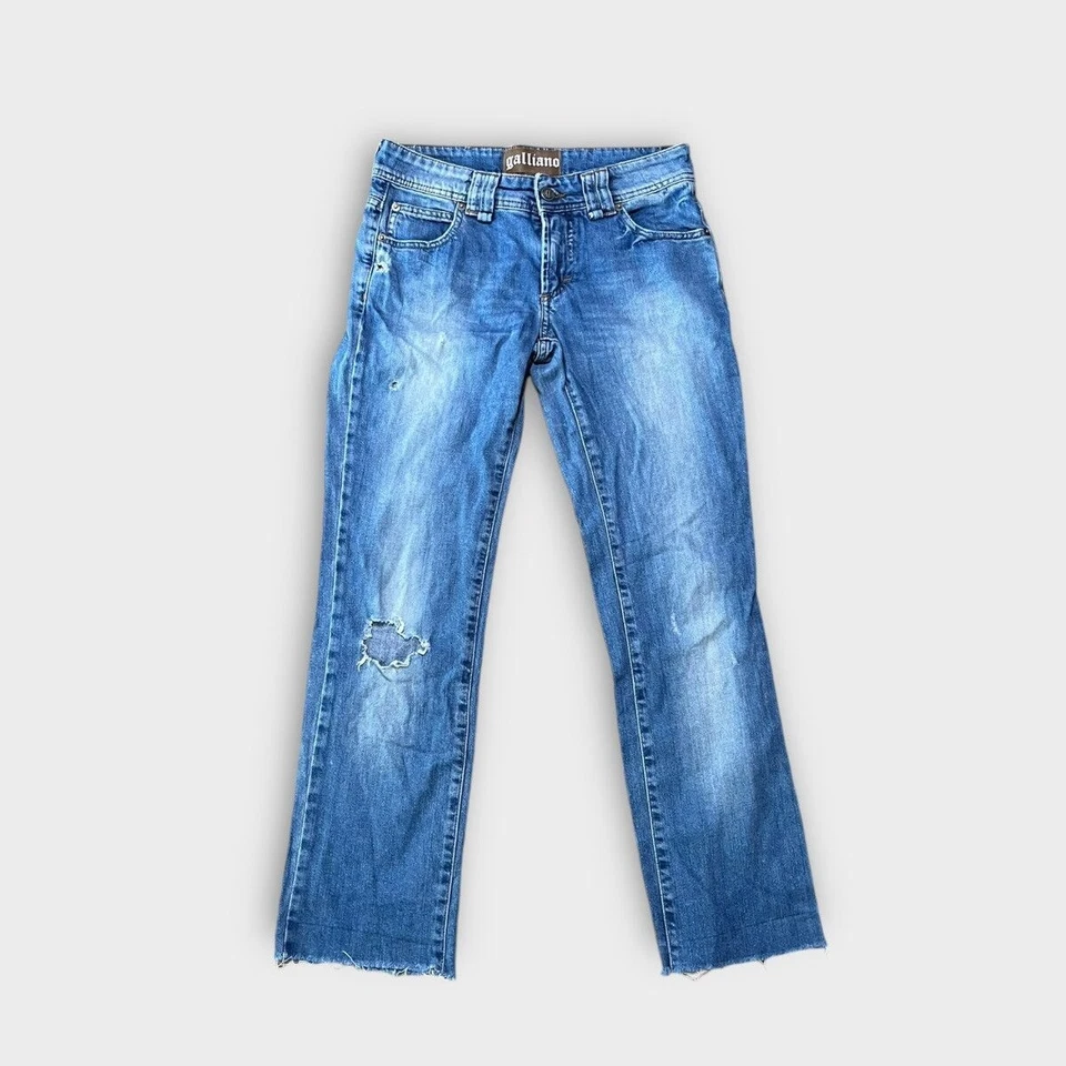 Jeans John Galliano vintage raros azul denim Foto 1 de 4