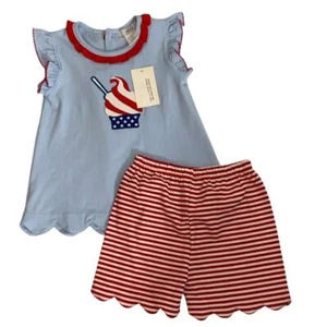 Ishtex Patriotic 2pc set size 4/4T - Picture 1 of 4