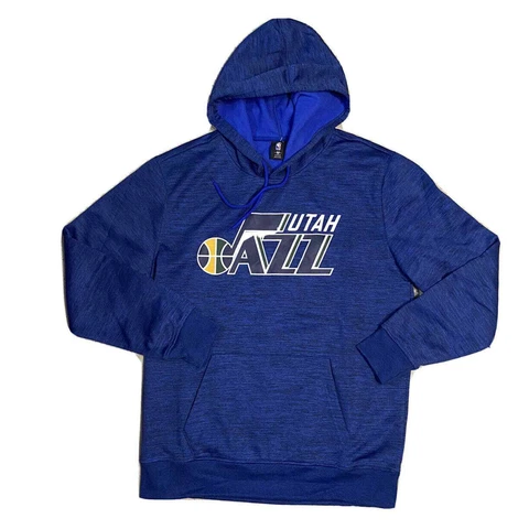 New Men's NBA Utah Jazz Hoodie Sweater Navy NBA Hooded Donovan Mitchell LG Cover