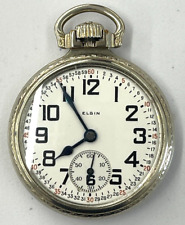 Antique 1925 ELGIN 21J B.W Raymond 14K GF Railroad Grade 478 RR Pocket Watch 16s