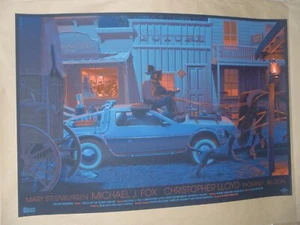 Laurent Durieux Back to the Future III movie poster art print Mondo Mondotees 3 - Picture 1 of 5