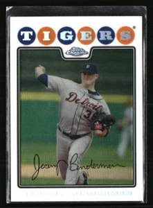 Jeremy Bonderman 2008 Topps Chrome Refractor #133  Baseball Card - Picture 1 of 2