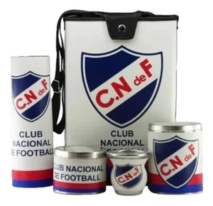 JUEGO BOLSA NACIONAL MONTEVIDEO MATE Mate Bombilla Azúcar Cuenco Yerbera Termo Cubierta - Imagen 1 de 1