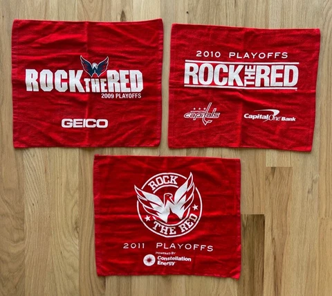 Assorted (9) Washington Capitals Rally Towels Cover