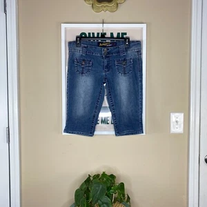 Angels Y2k Denim Capris Size: 9 - Picture 1 of 5