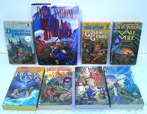 8 Books from the Xanth Series Piers Anthony Heaven Cent, Roc and a Hard Place - Picture 1 of 3
