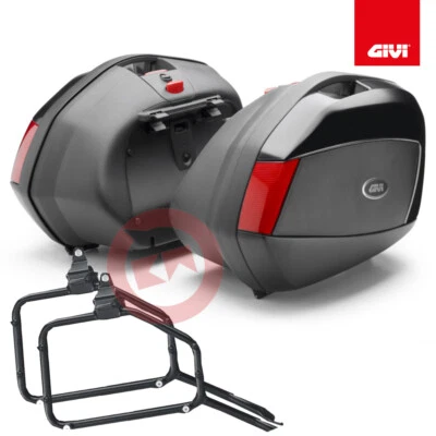 KIT COPPIA VALIGIE LATERALI GIVI V35N + TELAIO PLX174 HONDA CBF 1000 2006-2009 Foto 1 de 4