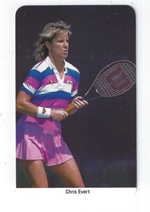 1987 Fax - Pax Chris Evert Card