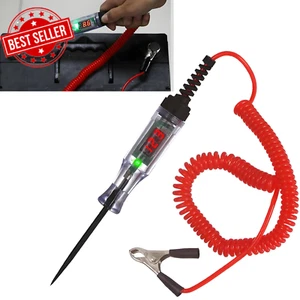 Digital LED Circuit Tester, 3-90V Automotive Test Light with Voltage Display, Bi - Picture 1 of 12