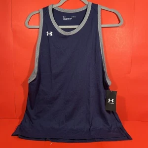 Under Armour UA Women’s Stadium Tank 1360769. Size Medium. Navy Blue - Picture 1 of 5