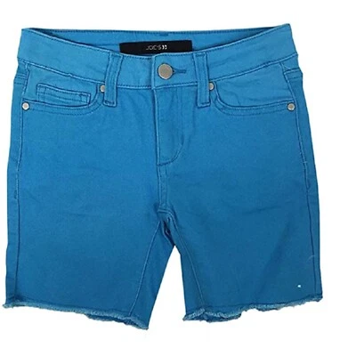 Joe's Girls The Finn Mid Rise, Bermuda Denim Jean Shorts, Neon Blue, Size 10 - Image 1 of 3