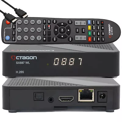 OCTAGON SX887 HD WL H.265 IP HEVC Smart IPTV Box M3U mit 150 Mbits WiFi - Bild 1 von 4