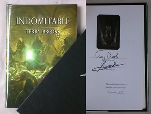 Signed Limited Slipcased INDOMITABLE Terry Brooks SHANNARA GRIM OAK PRESS HC/DJ - Imagen 1 de 14