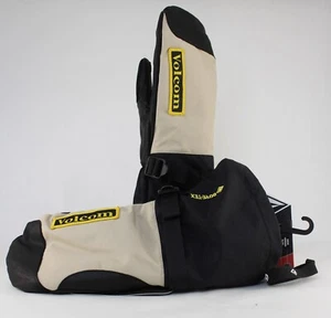 Volcom 91 Gore-Tex Snowboard Mittens, Men's XL Extra Large, Khakiest Khaki Black - Picture 1 of 4