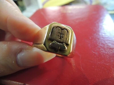 Chevalière massive or jaune 18 CARATS - Photo 1/4