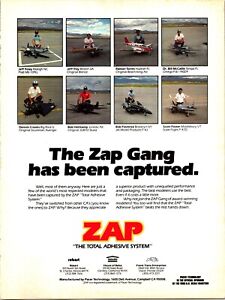 ZAP Gang Super Glue Vintage Print Ad Wall Decor Ramon Torres Jeff Foley Lot of 2