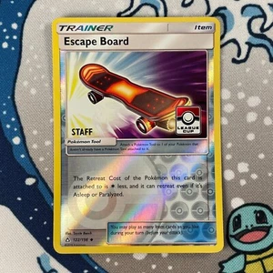 Escape Board 122/156 STAFF Promo Stamped Reverse Holo Pokemon League Cup Card NM - Picture 1 of 5
